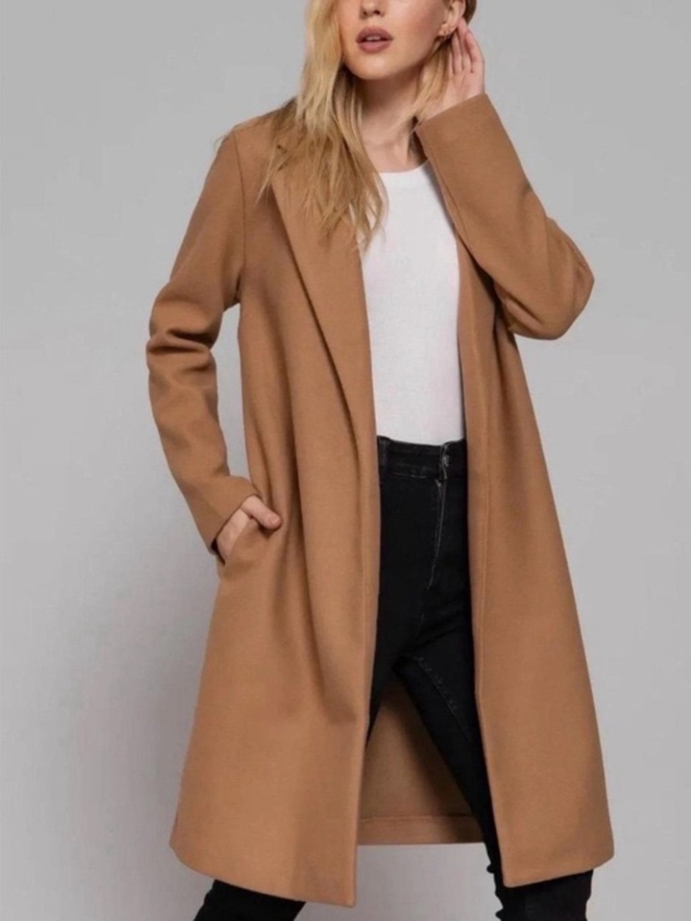 Zara Camel Tan Women's Pea Coat